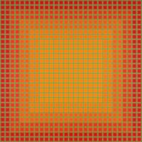Julian Stanczak LET IT BE ORANGE Screenprint - Sold for $1,088 on 11-15-2025 (Lot 410).jpg